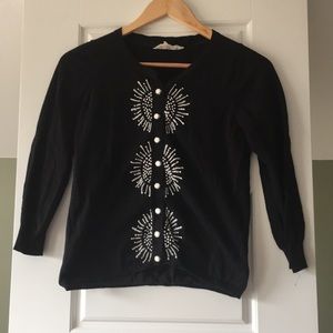 Anthropologie starburst design cardigan
